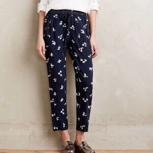 Anthropologie Hei Hei Origami Nouveau Print Pull On Harem Pants Size XS